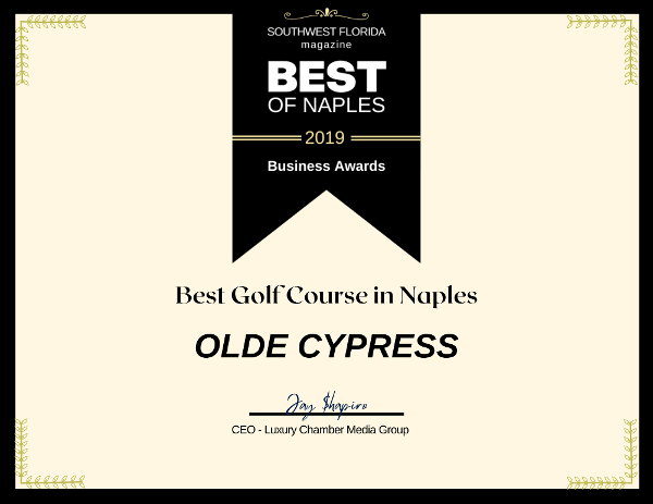 Best of Naples Awards | Best Golf Course - Olde Cypress