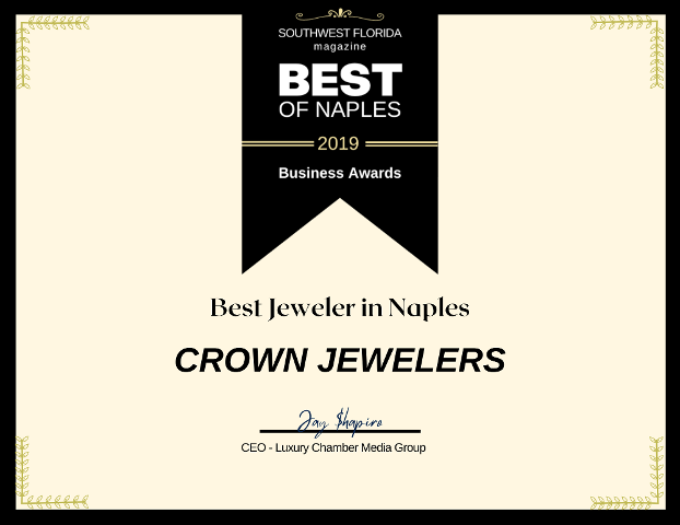 BEST OF THE BEST NAPLES AWARDS - best Jeweler - Crown