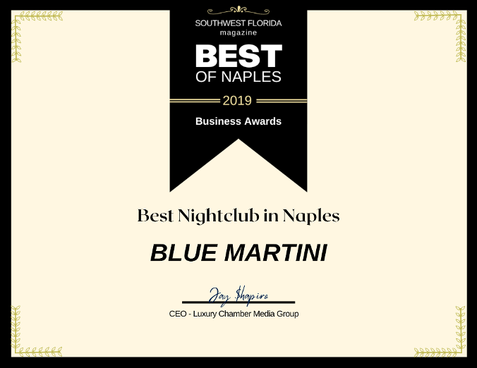 Best of Naples - Nightclub Category - Blue Martini