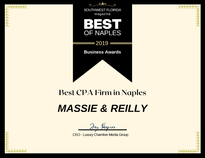 Massie & Reilly CPA - Best of Naples Award Winners