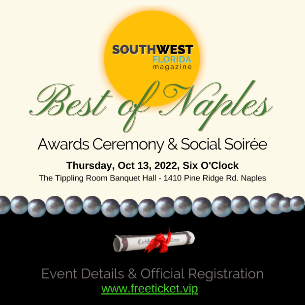 Best of the Southwest, Florida | Naples Edition - Awards Ceremony | October 13, 2022, in Naples, FL at The Tippling Room Banquet Hall by South Street Oven and Music